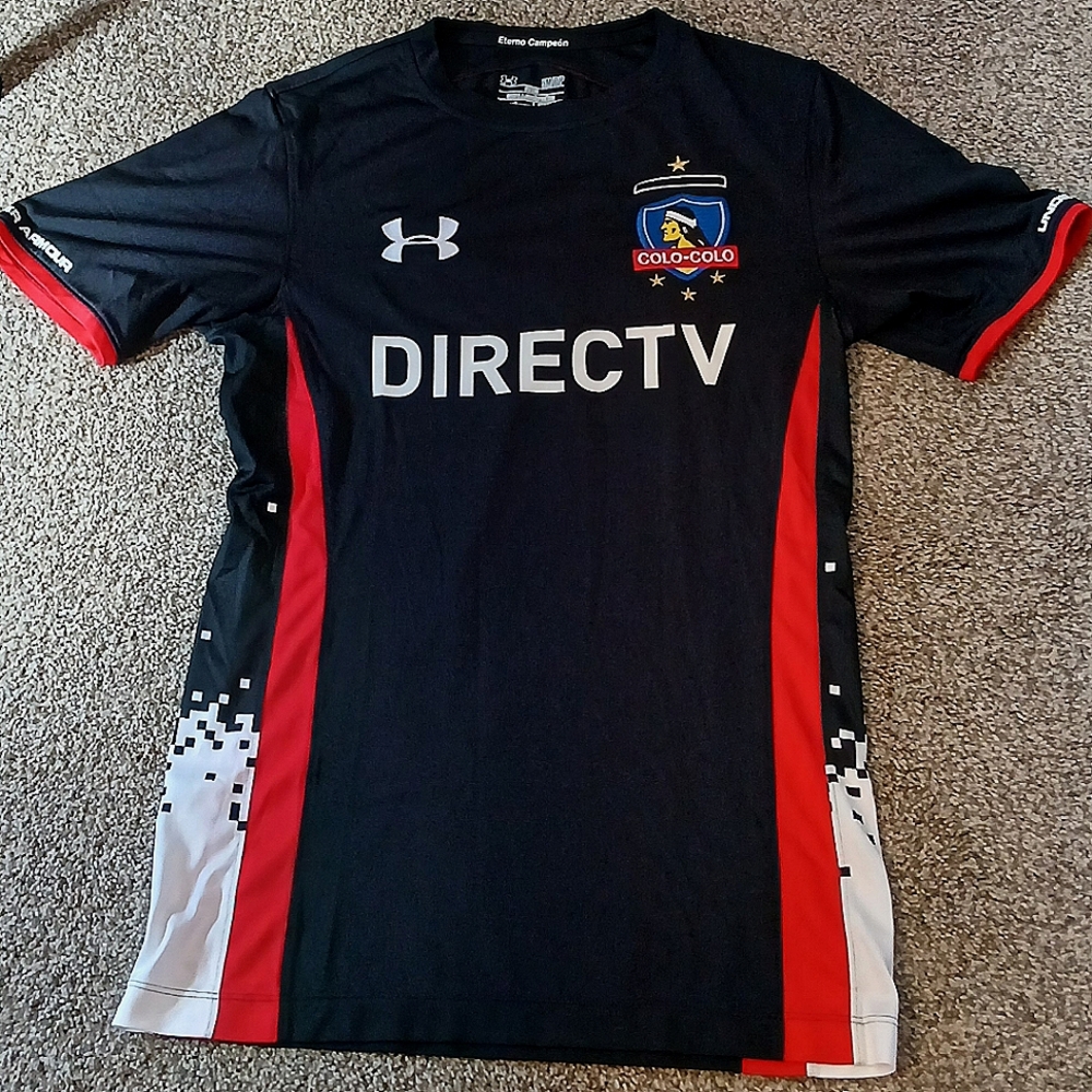 Under Armour HeatGear Fitted Colo Colo Direct TV Soccer Jersey Men's Size Small
